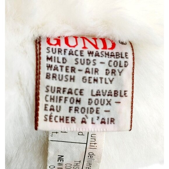 Vintage Gund White Teddy Polar Bear Plush Snuffles Stuffed Animal 1980 Toy Korea - Picture 2 of 4